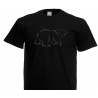 T- Shirt - Chubby Bear - word -  Pink
