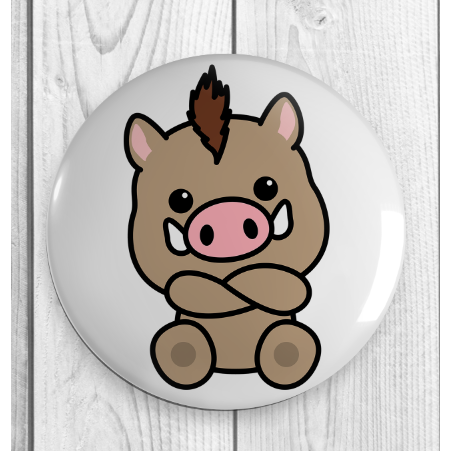 25mm Round Metal Badge - blank