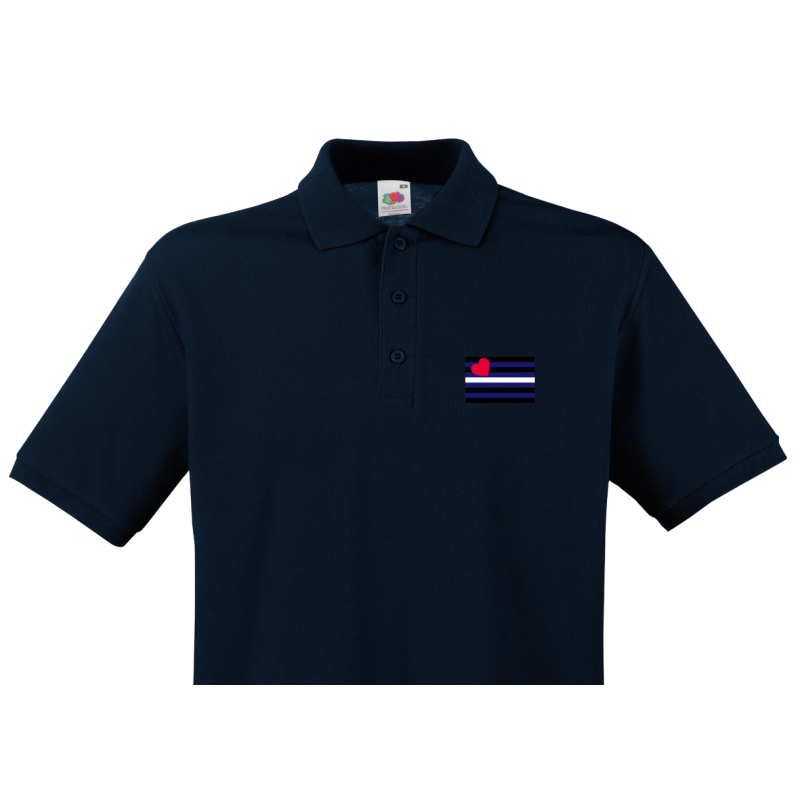 Pride Polo Shirt Adult - Leather Flag