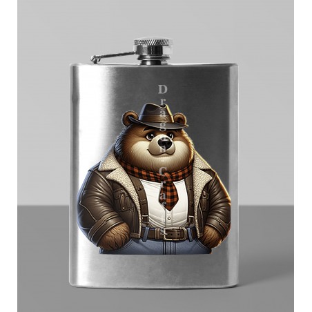 8oz Hip Flask - Cowboy(10)