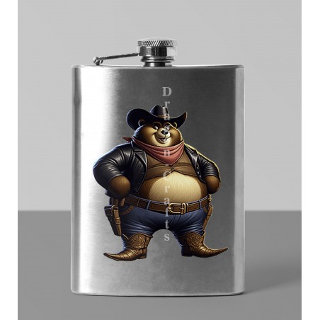 8oz Hip Flask - Cowboy(15)