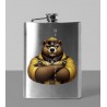 8oz Hip Flask - Leather (1)