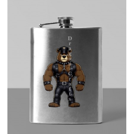 8oz Hip Flask - Leather (5)