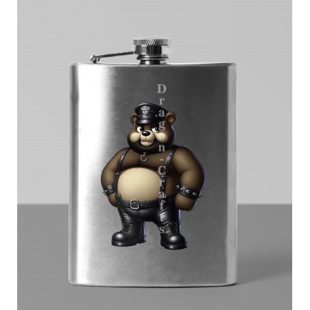 8oz Hip Flask - Leather (10)