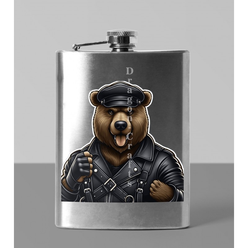 8oz Hip Flask - Leather (20)