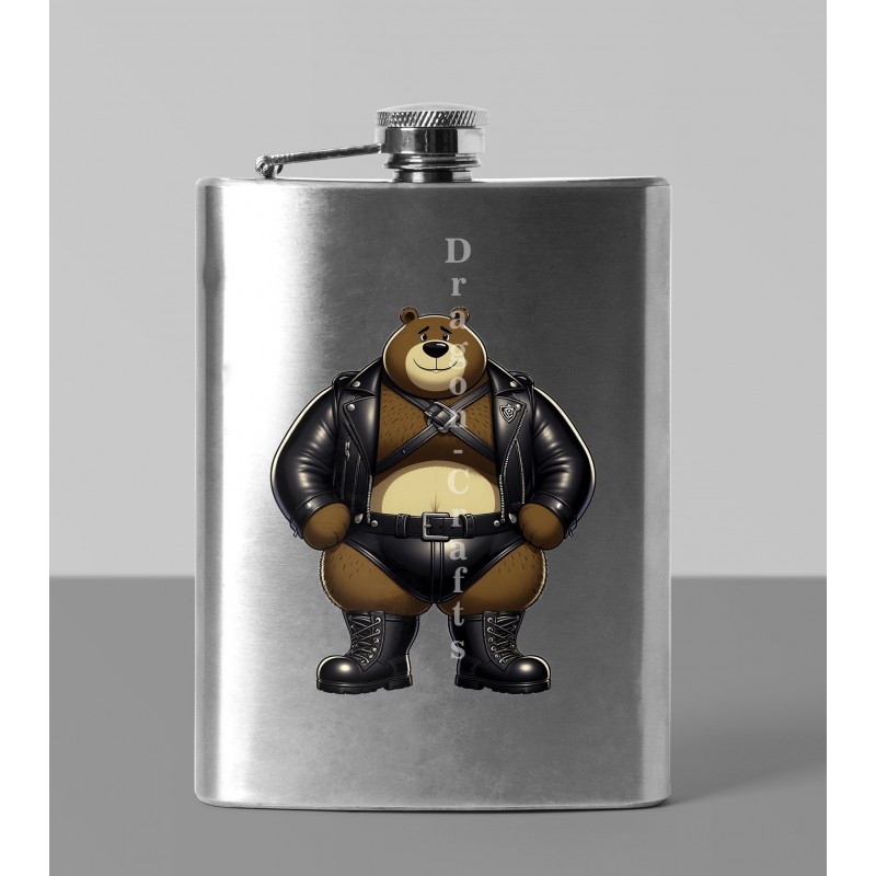 8oz Hip Flask - Leather (32)