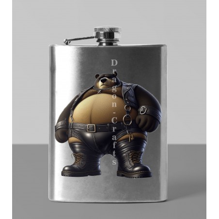 8oz Hip Flask - Leather (39)