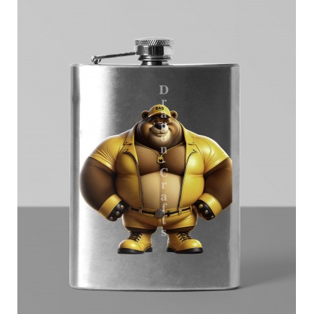 8oz Hip Flask - Leather (44)