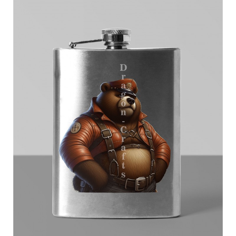 8oz Hip Flask - Leather (45) 8oz Hip Flask - Leather (45)