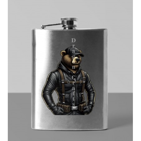 8oz Hip Flask - Leather (46)