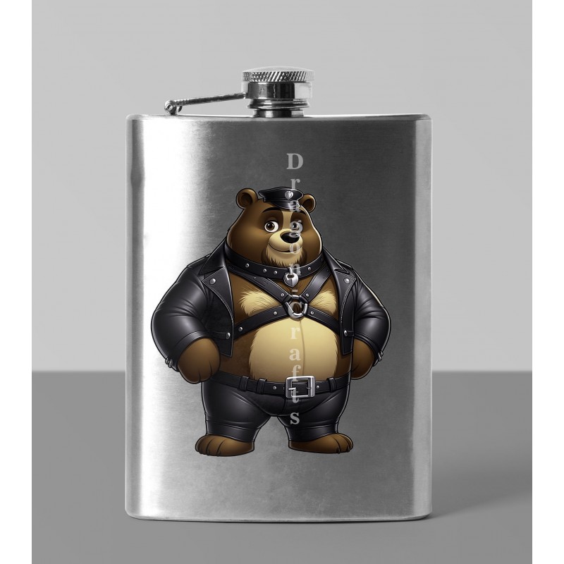8oz Hip Flask - Leather (47)