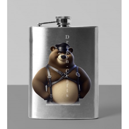 8oz Hip Flask - Leather (50)