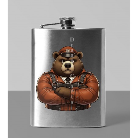 8oz Hip Flask - Leather (54)