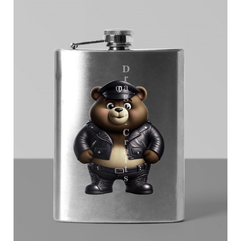 8oz Hip Flask - Leather (56)