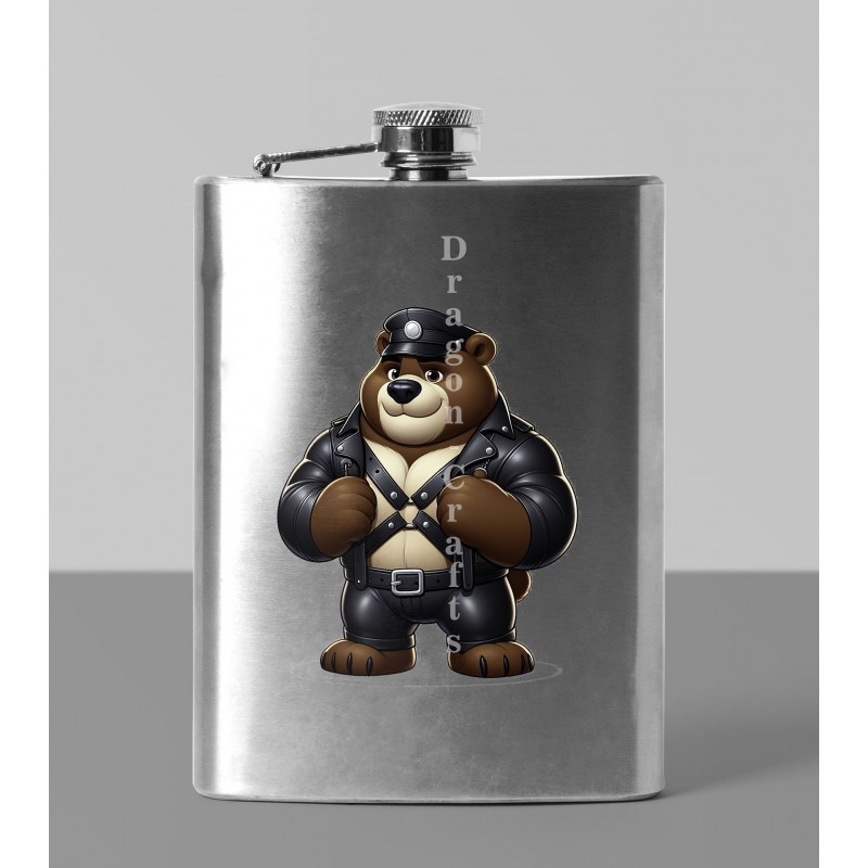 8oz Hip Flask - Leather (63)