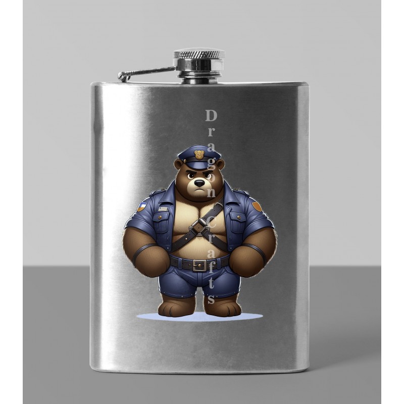 8oz Hip Flask - Leather (64)