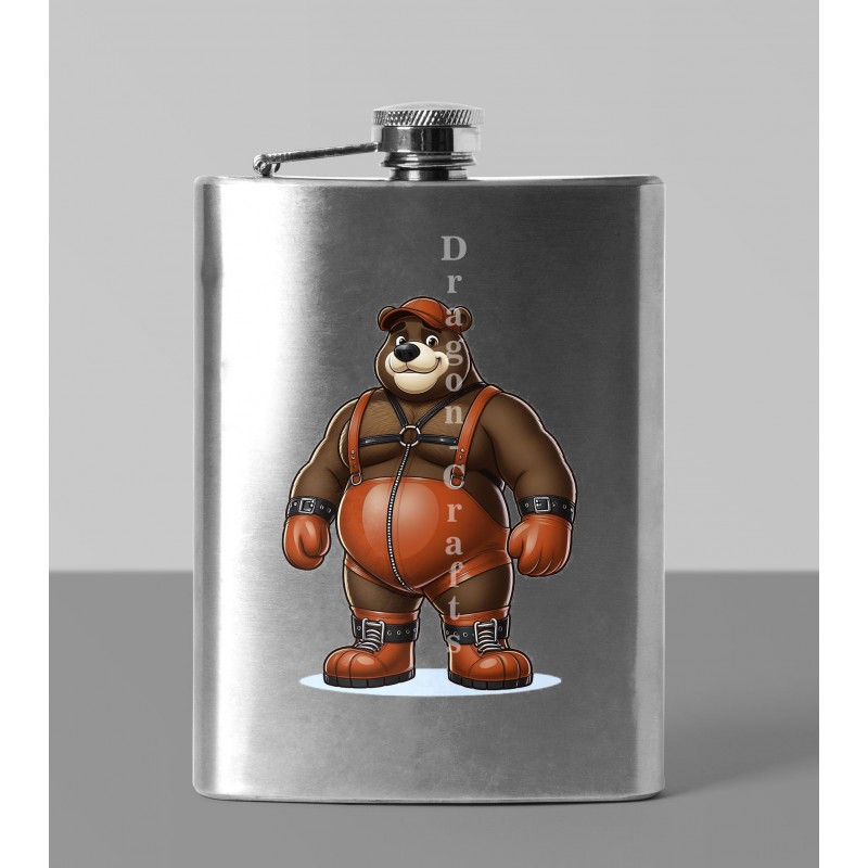 8oz Hip Flask - Leather (68)