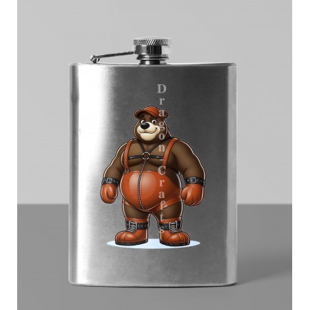 8oz Hip Flask - Leather (68)