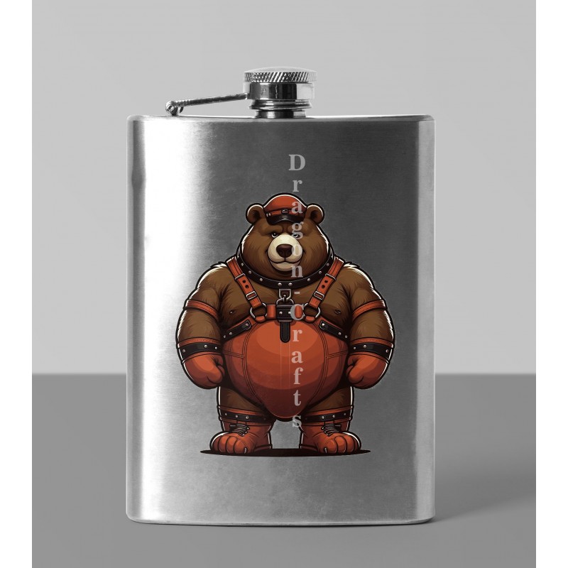 8oz Hip Flask - Leather (72)