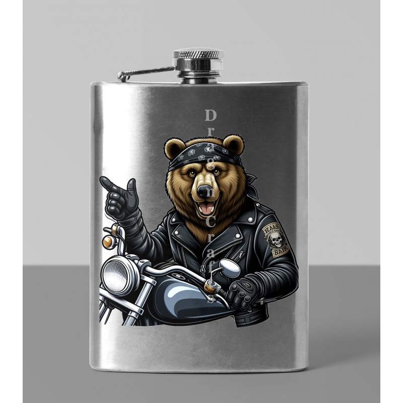 8oz Hip Flask - Leather (78)