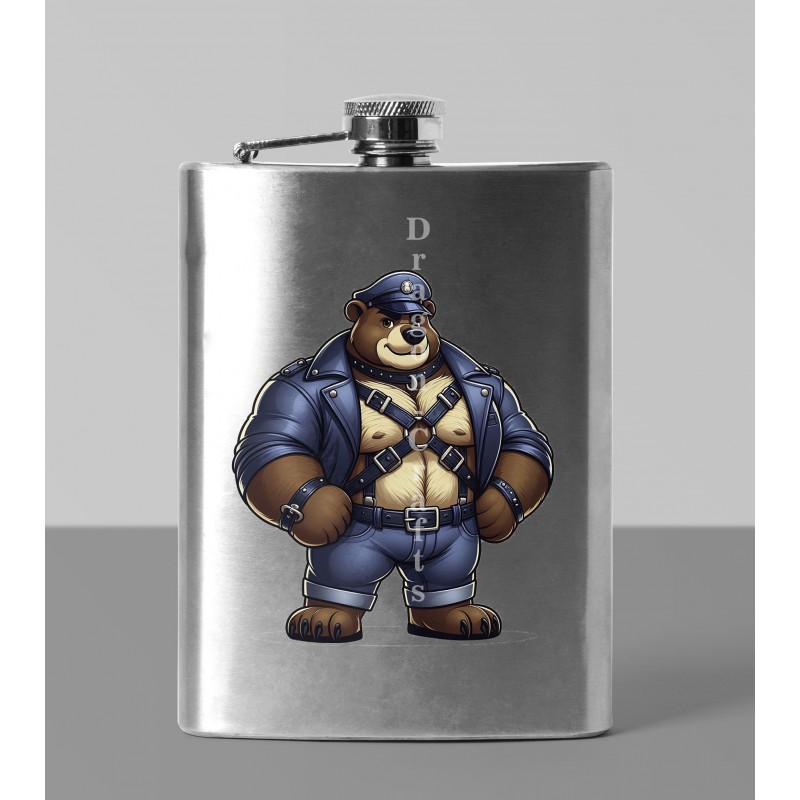 8oz Hip Flask - Leather (86)