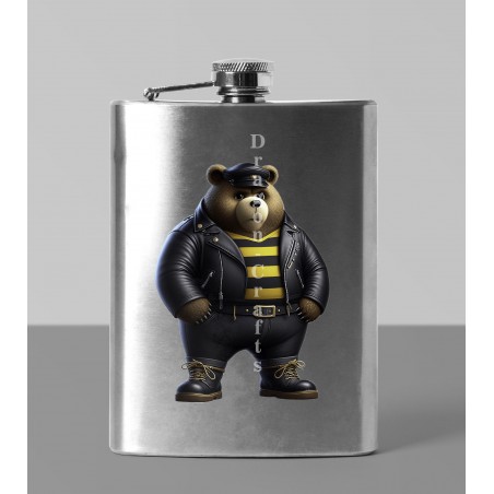 8oz Hip Flask - Leather (89)