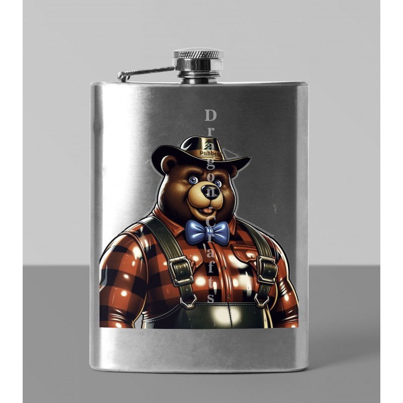 8oz Hip Flask - Lumberjack(2)