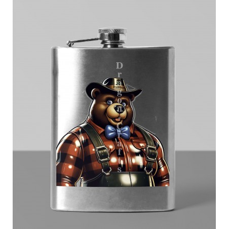 8oz Hip Flask - Lumberjack(2)