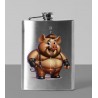 8oz Hip Flask - Pig(1)