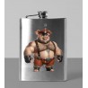8oz Hip Flask - Pig(2)