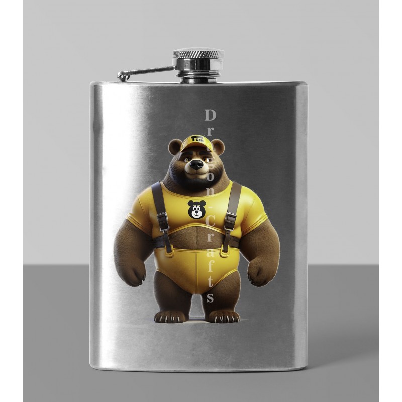 8oz Hip Flask - Rubber(2)