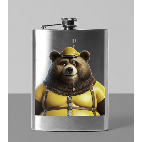 8oz Hip Flask - Rubber(3)