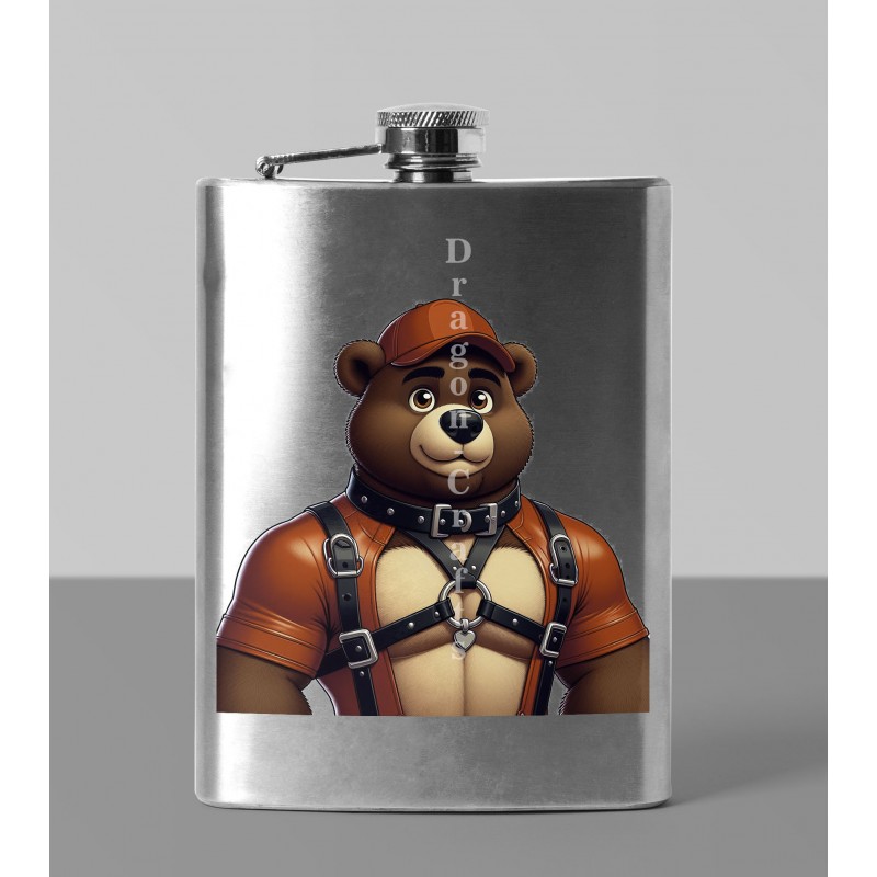 8oz Hip Flask - Rubber(5)