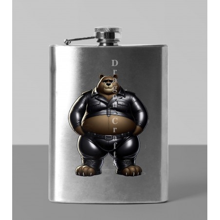 8oz Hip Flask - Rubber(6)