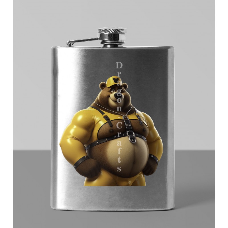 8oz Hip Flask - Rubber(10)