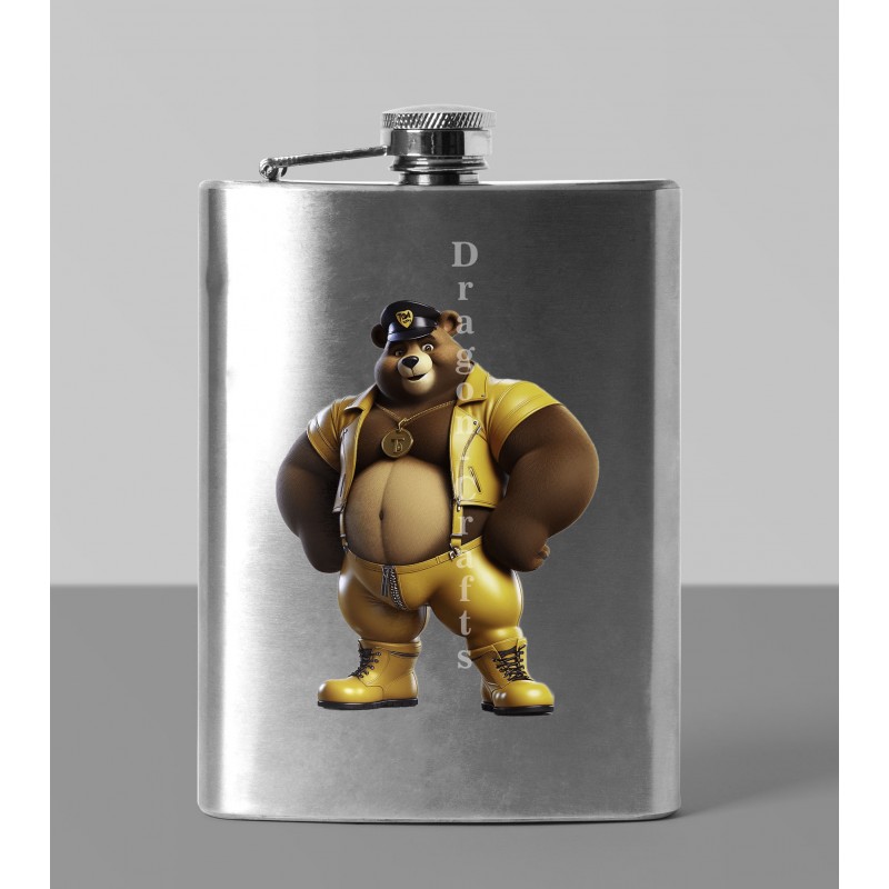 8oz Hip Flask - Rubber(19)