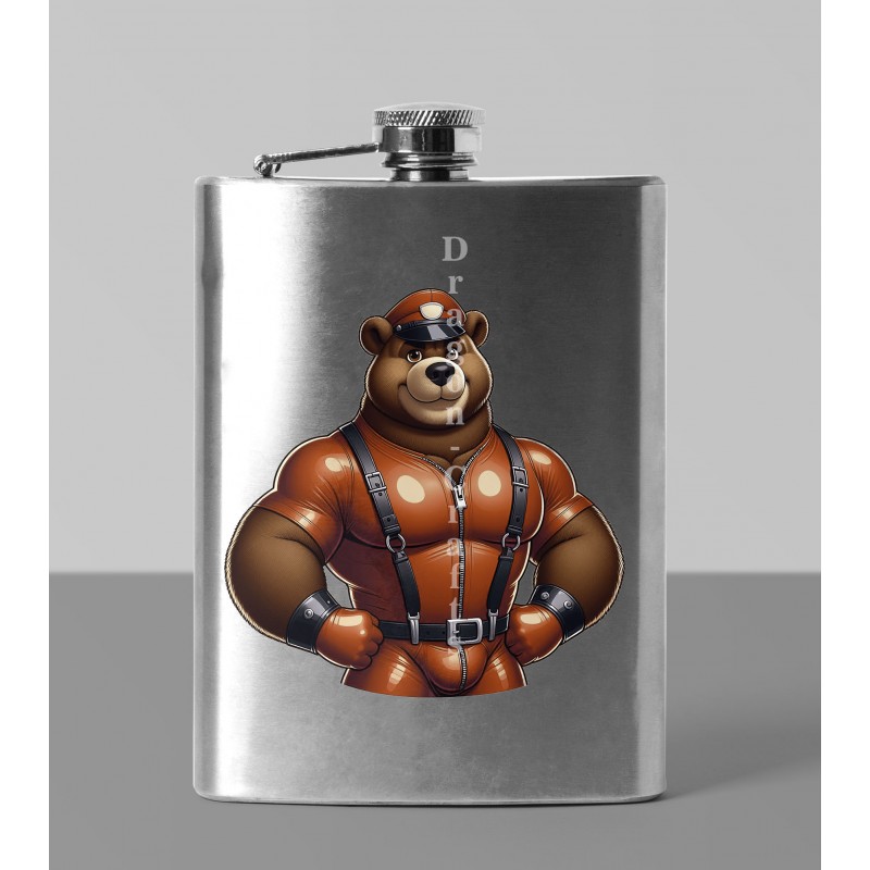 8oz Hip Flask - Rubber(21)