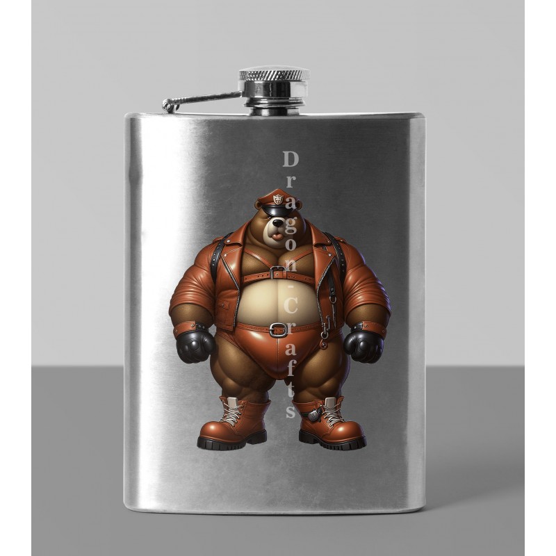 8oz Hip Flask - Rubber(23)