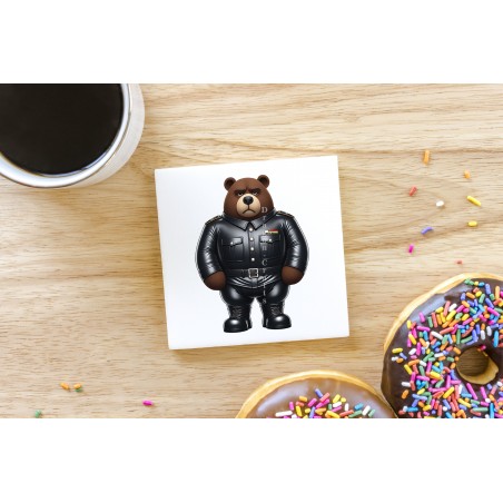 CERAMIC TILE COASTER/ TRIVET - Army (4)