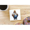 CERAMIC TILE COASTER/ TRIVET - Construction (1)