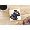 CERAMIC TILE COASTER/ TRIVET - Cop (4)