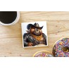 CERAMIC TILE COASTER/ TRIVET - Cowboy (3)