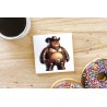 CERAMIC TILE COASTER/ TRIVET - Cowboy (13)