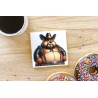 CERAMIC TILE COASTER/ TRIVET - Cowboy (21)