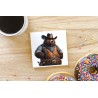 CERAMIC TILE COASTER/ TRIVET - Cowboy (22)