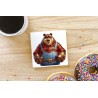 CERAMIC TILE COASTER/ TRIVET - Lumberjack (8)