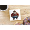 CERAMIC TILE COASTER/ TRIVET - Lumberjack (9)