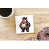 CERAMIC TILE COASTER/ TRIVET - Leather (31)