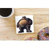 CERAMIC TILE COASTER/ TRIVET - Leather (39)