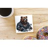 CERAMIC TILE COASTER/ TRIVET - Leather (62)
